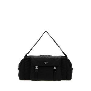 Prada Men Black Re-Nylon Prada Explore Travel Bag